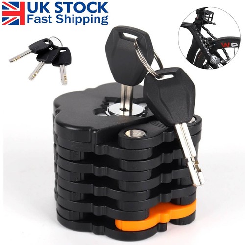 Foldable bike chain lock - foldable,
