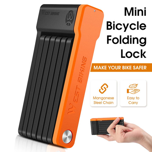 Foldable bicycle lock anti - foldable,
