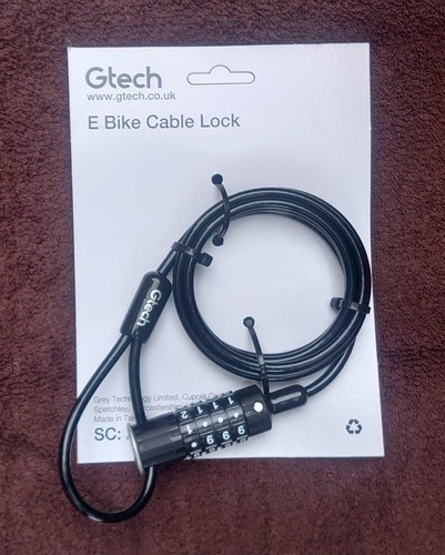 Gtech bike cable - gtech, lock
