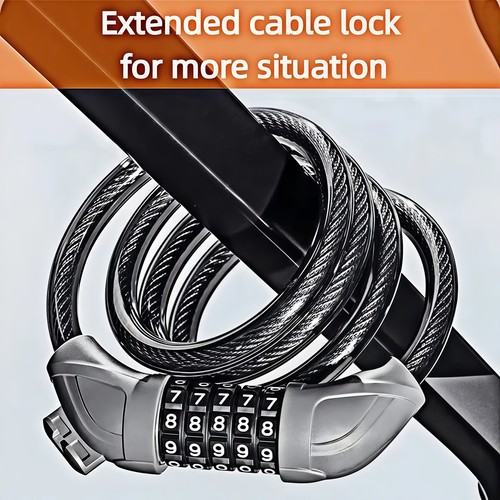 Bike lock cable bicycle - lock,