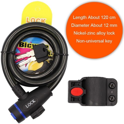 Bike lock cable with - cable,