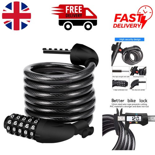 Versatile 120cm bike lock with - lock,